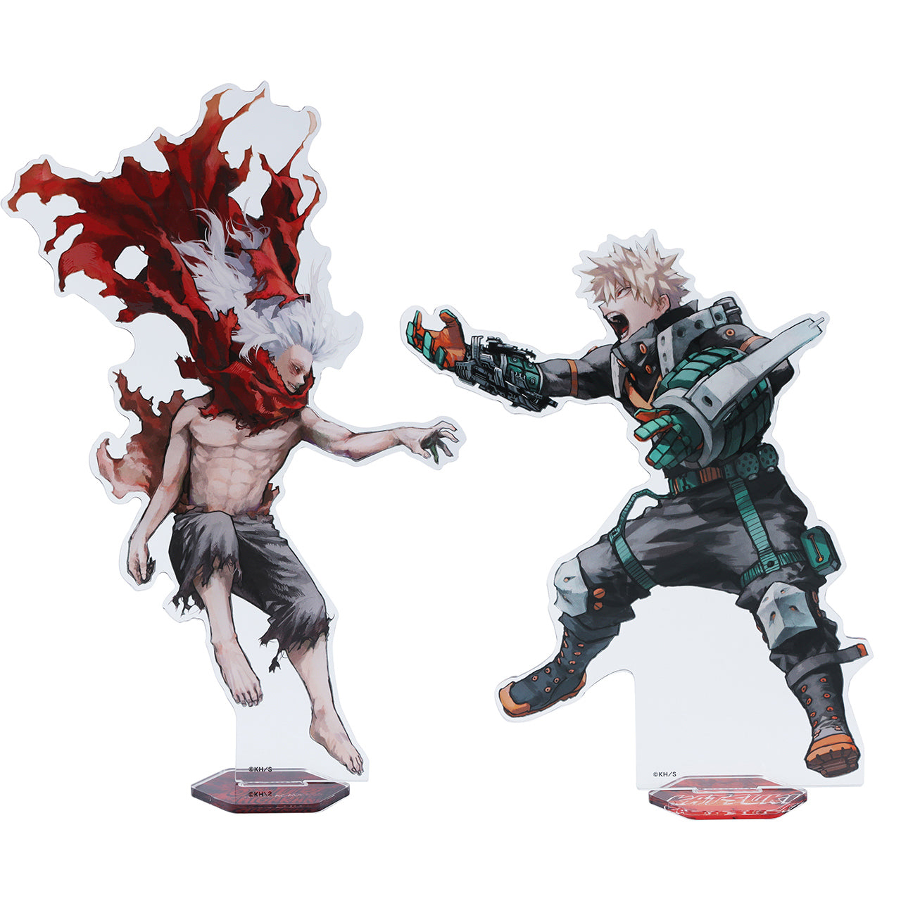My Hero Academia Original Art Exhibition - Acrylic MEGA Figure W Big Explosion Killer God Dynamite & Tomura Shigaraki
