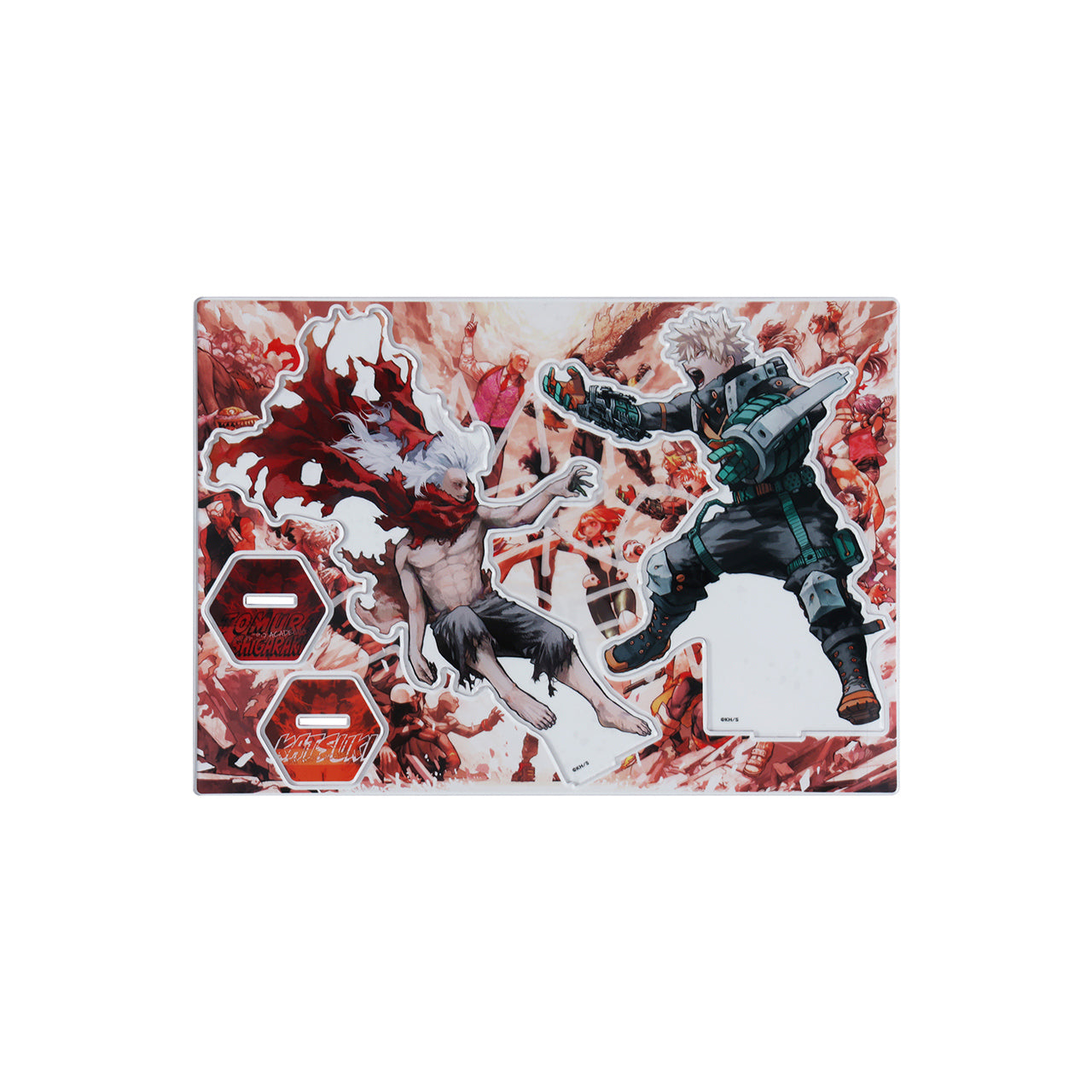 My Hero Academia Original Art Exhibition - Acrylic MEGA Figure W Big Explosion Killer God Dynamite & Tomura Shigaraki