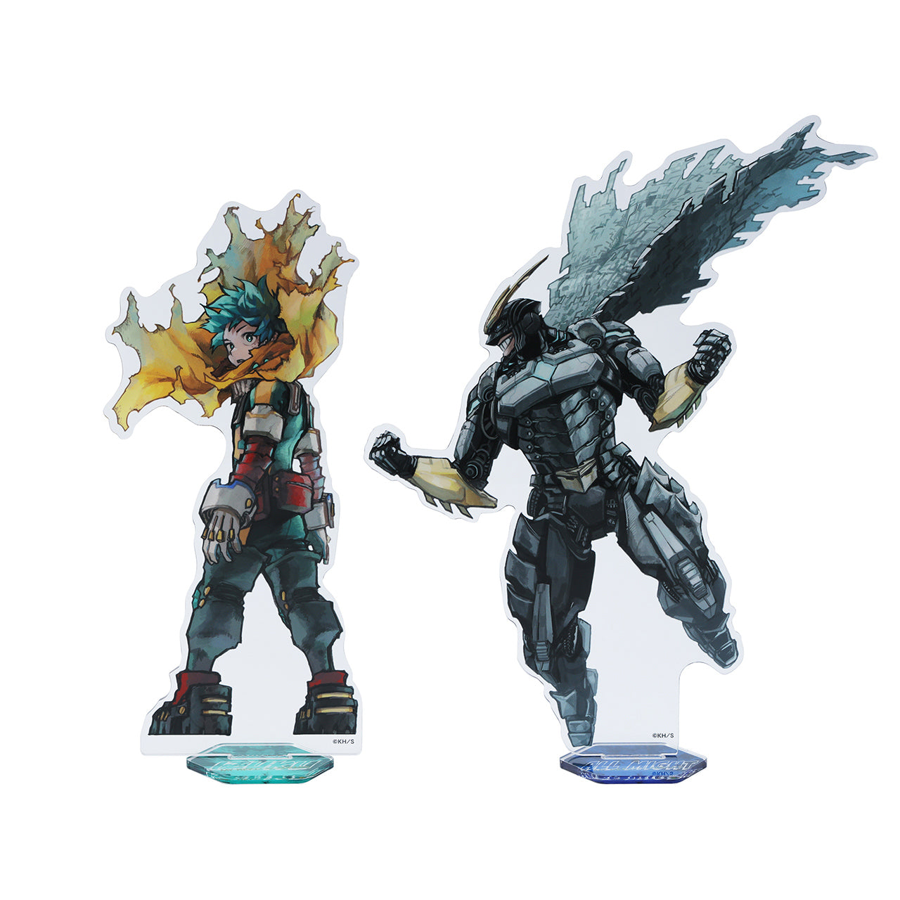 My Hero Academia Original Art Exhibition - Acrylic MEGA Figure W Deku & All Might