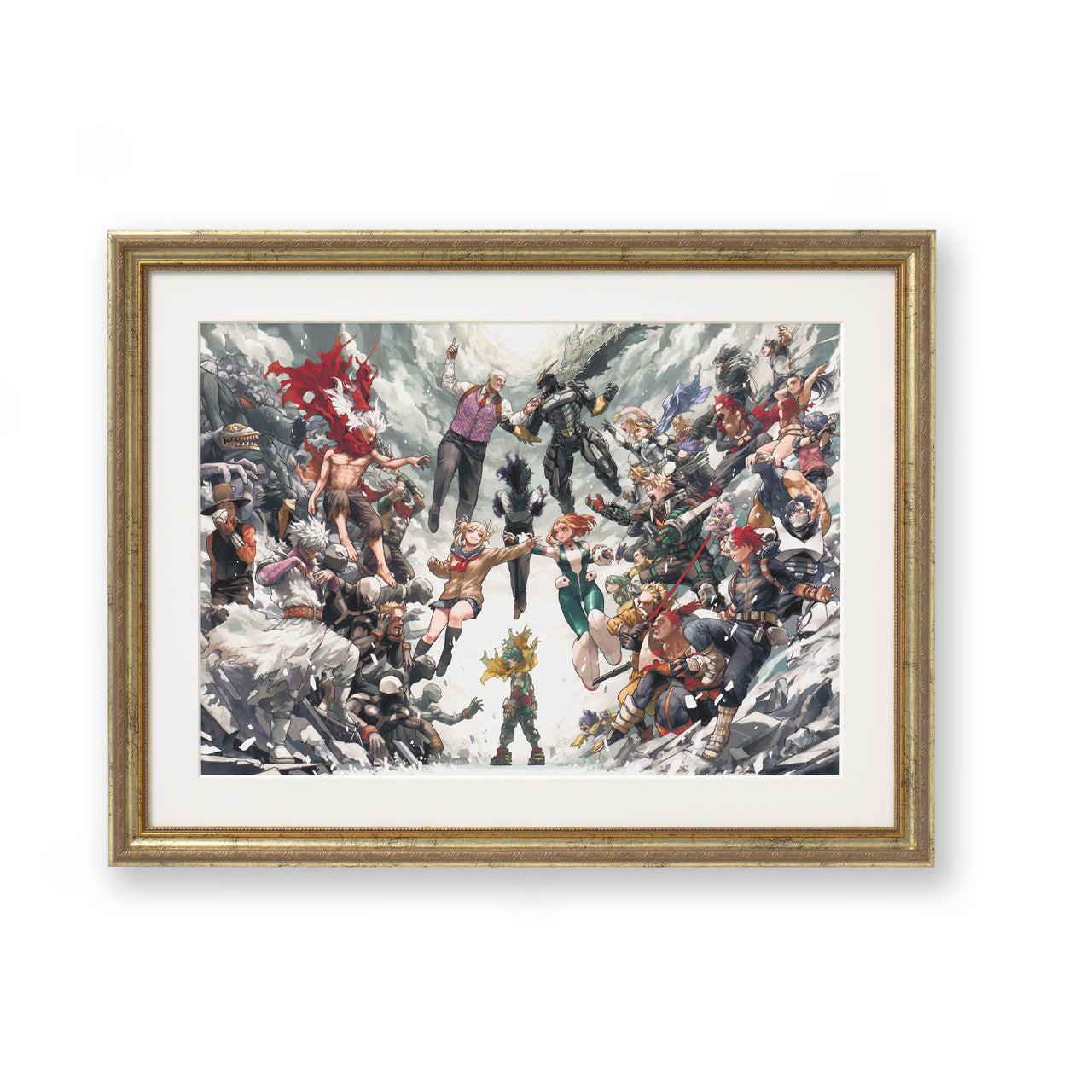 My Hero Academia Original Art Exhibition - Framed high definition digital color key visual Hero vs. Villain