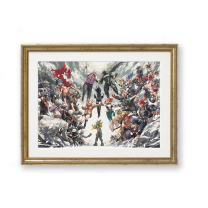 My Hero Academia Original Art Exhibition - Framed high definition digital color key visual Hero vs. Villain