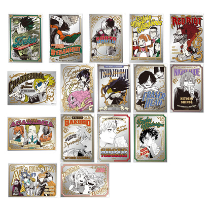 My Hero Academia Original Art Exhibition - Fukuoka Exposition Pub Mirror Style Acrylic Sticker Collection Complete Set of 16 Types