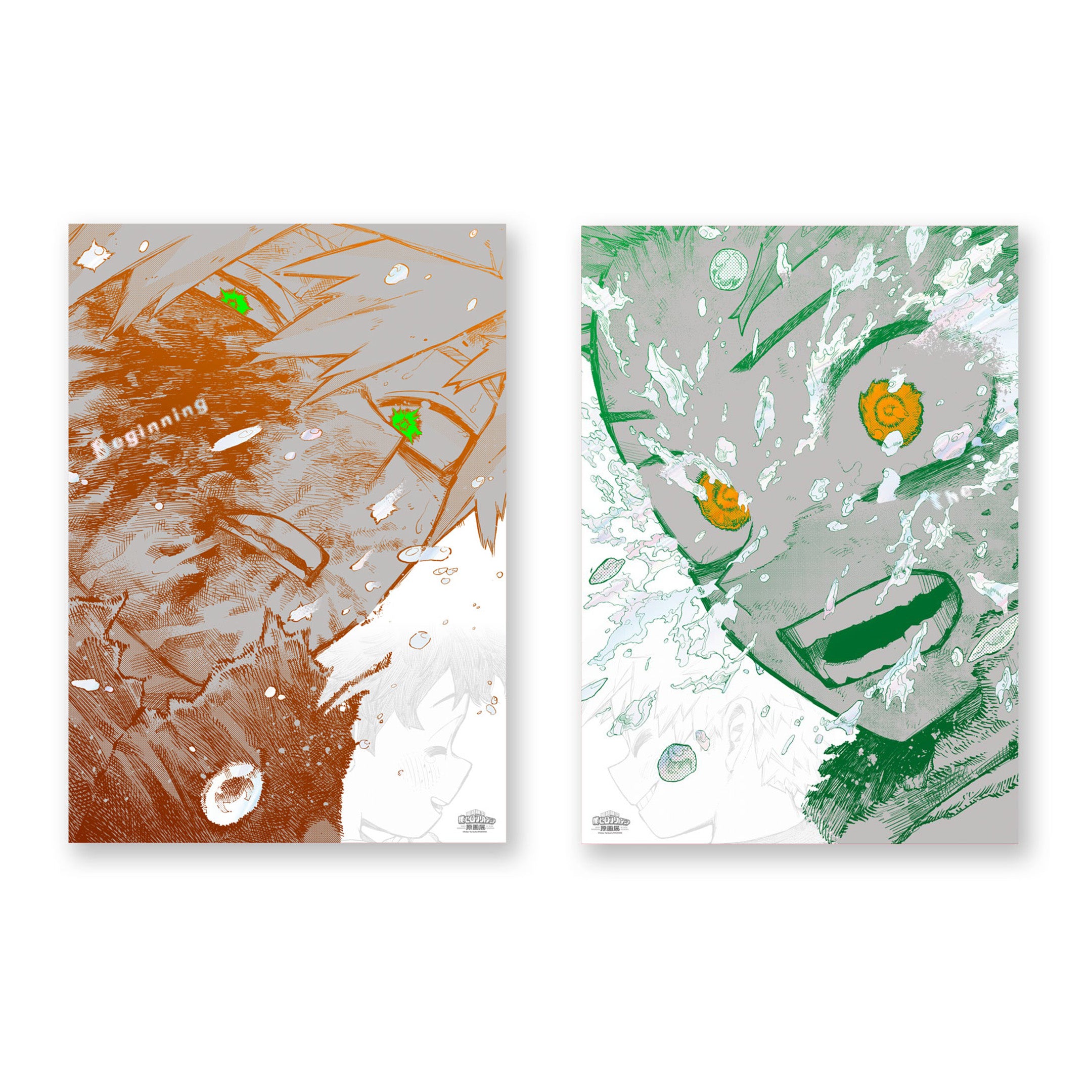 My Hero Academia Original Art Exhibition - Set of 2 A2 Art Posters [The Beginning]