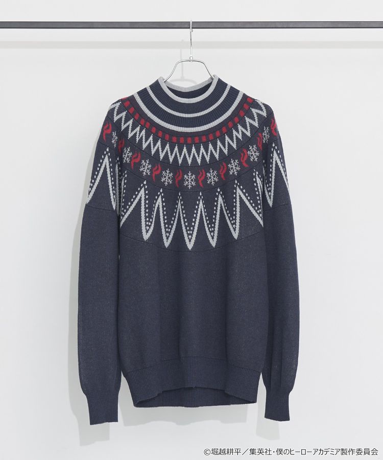 My Hero Academia x Earth Music & Ecology Collection - Shoto Todoroki Image Knit Pullover [Made to Order]
