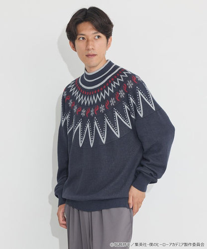 My Hero Academia x Earth Music & Ecology Collection - Shoto Todoroki Image Knit Pullover [Made to Order]
