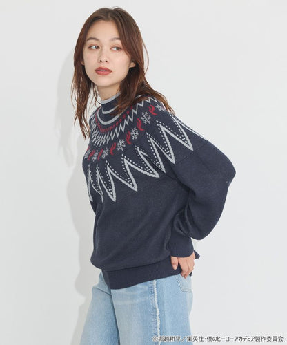 My Hero Academia x Earth Music & Ecology Collection - Shoto Todoroki Image Knit Pullover [Made to Order]