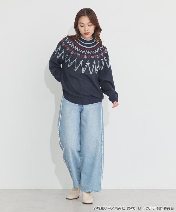 My Hero Academia x Earth Music & Ecology Collection - Shoto Todoroki Image Knit Pullover [Made to Order]