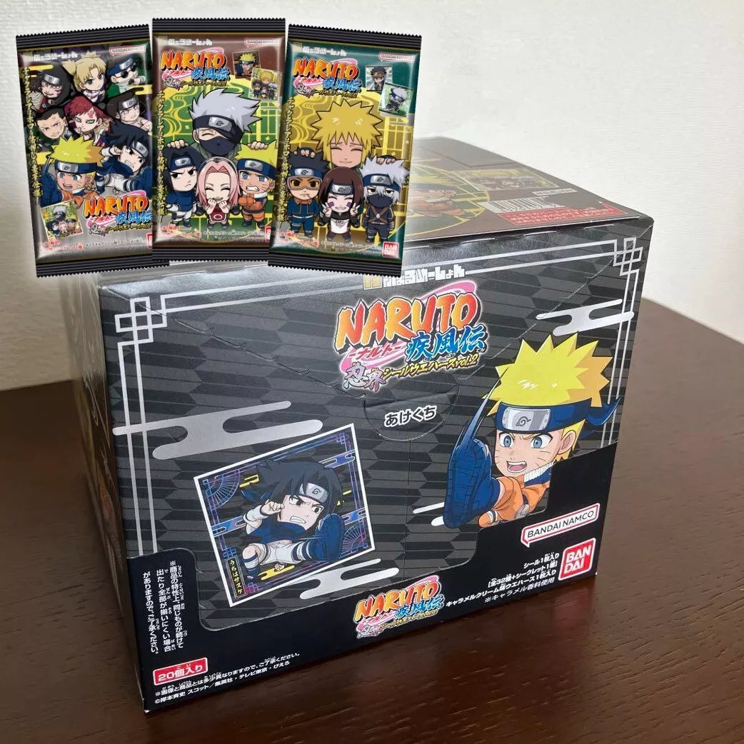 NARUTO SHIPPUDEN - NIFORMATION SHINOBI WORLD SEAL WAFERS VOL.2 20 PIECES BOX