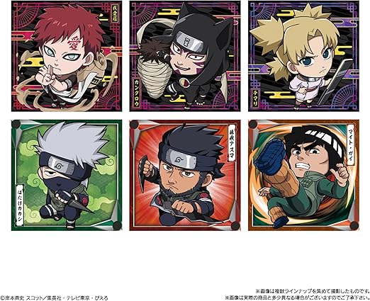 NARUTO SHIPPUDEN - NIFORMATION SHINOBI WORLD SEAL WAFERS VOL.2 20 PIECES BOX
