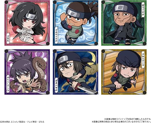 NARUTO SHIPPUDEN - NIFORMATION SHINOBI WORLD SEAL WAFERS VOL.2 20 PIECES BOX