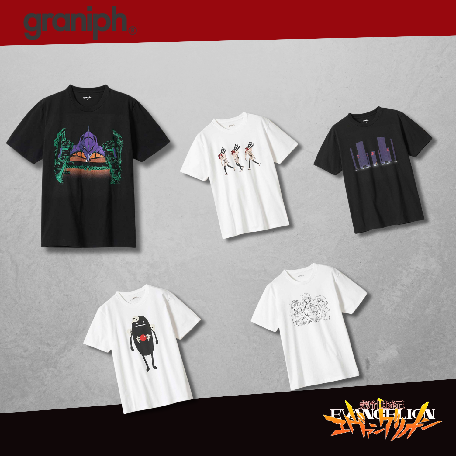 Neon Genesis Evangelion X Graniph Fashion Collection - T-Shirt (5 Types)