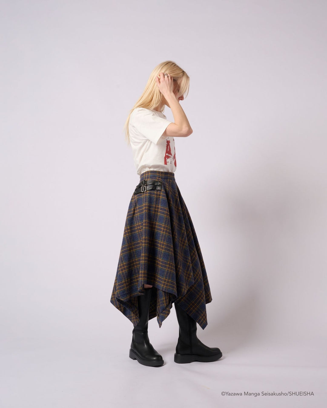 Nana x Addixy Collaboration - Check Hem Skirt [Pre-Order Jul 2026]