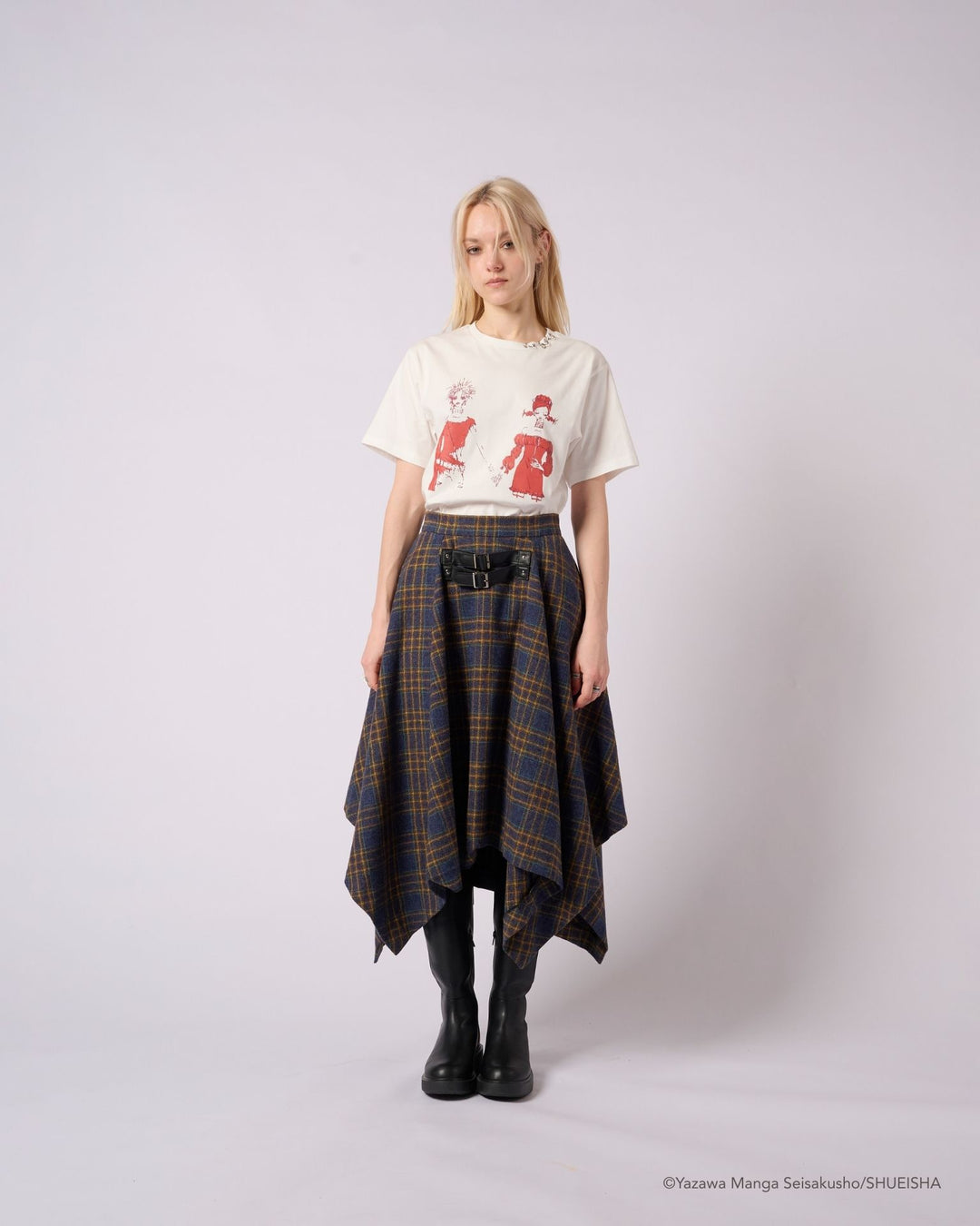 Nana x Addixy Collaboration - Check Hem Skirt [Pre-Order Jul 2026]