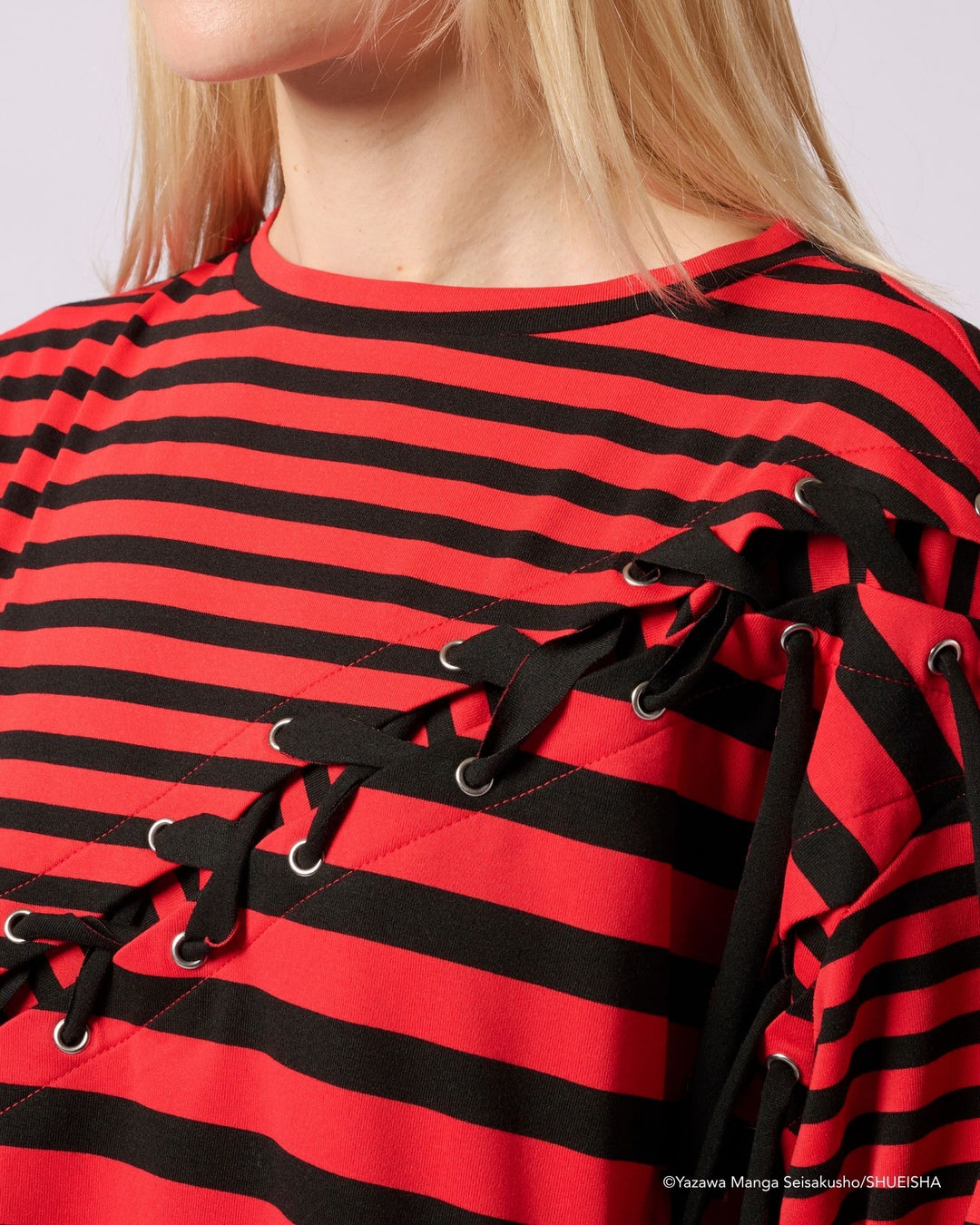 Nana x Addixy Collaboration - Border Lace-Up Tops (2 Types) [Pre