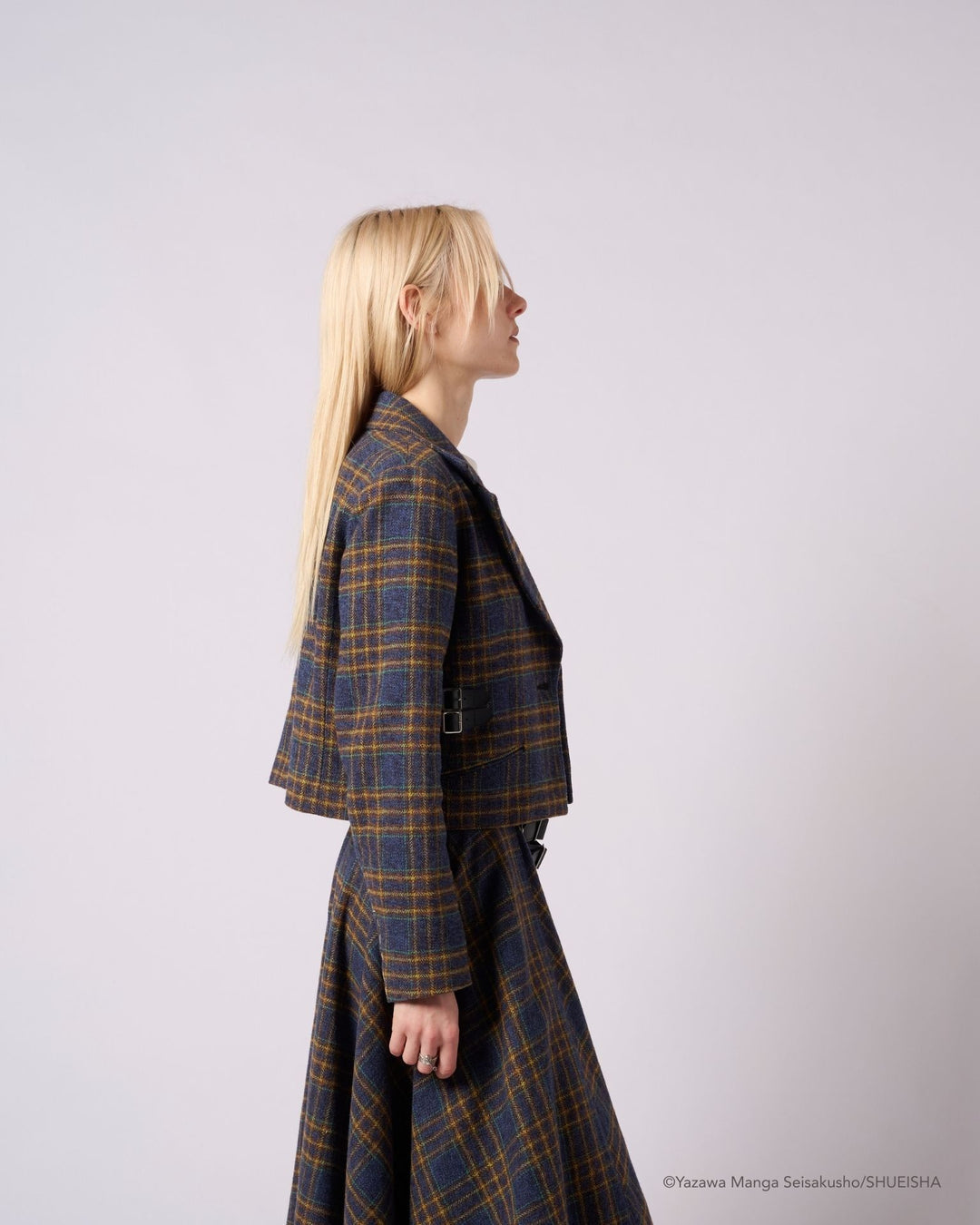 Nana x Addixy Collaboration - Check Cropped Jacket [Pre-Order Apr