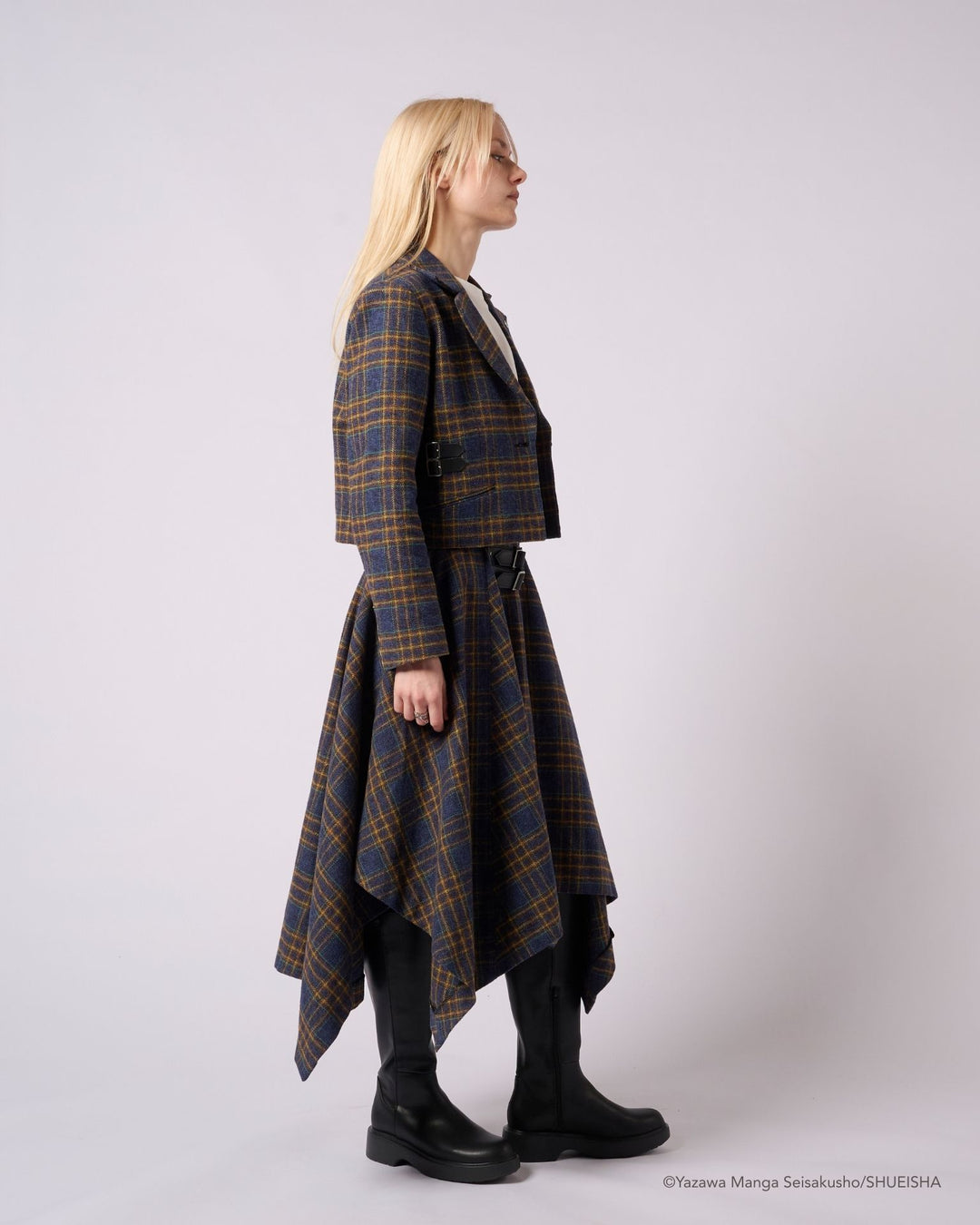 nana　ベージュ36 Nana x Addixy Collaboration - Check Cropped Jacket [Pre-Order Apr