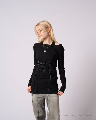 Nana x Addixy Collaboration - Lace-up Top [Pre-Order Apr 2026]