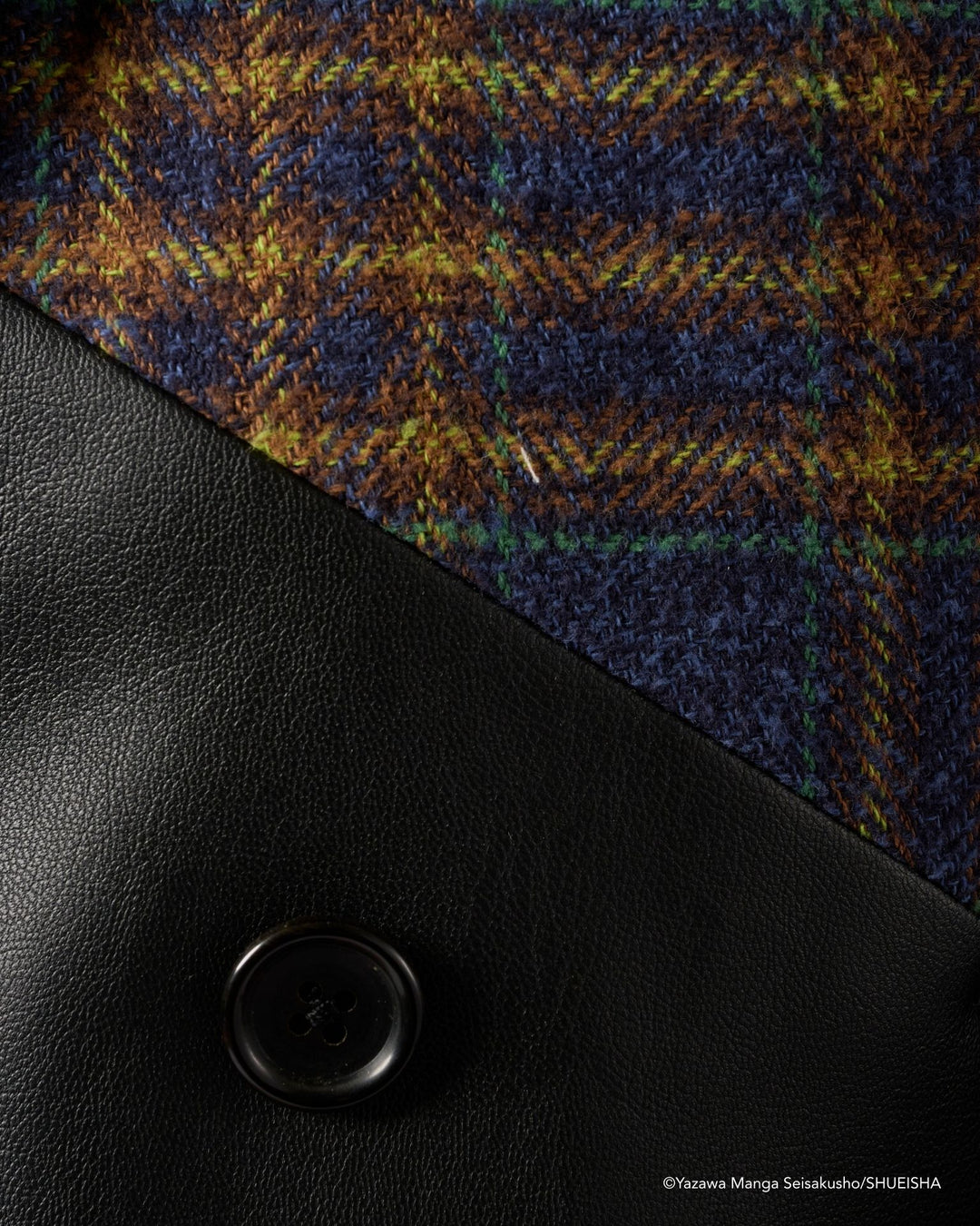 Nana x Addixy Collaboration - Leather Check Jacket [Pre-Order Jul