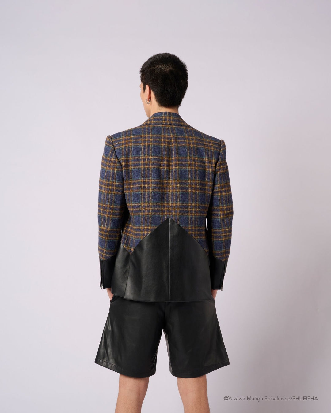 Nana x Addixy Collaboration - Leather Check Jacket [Pre-Order Apr 2026]