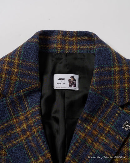 Nana x Addixy Collaboration - Leather Check Jacket [Pre-Order Apr 2026]