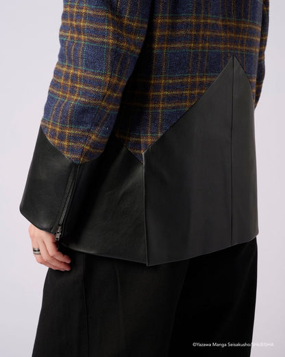 Nana x Addixy Collaboration - Leather Check Jacket [Pre-Order Apr 2026]