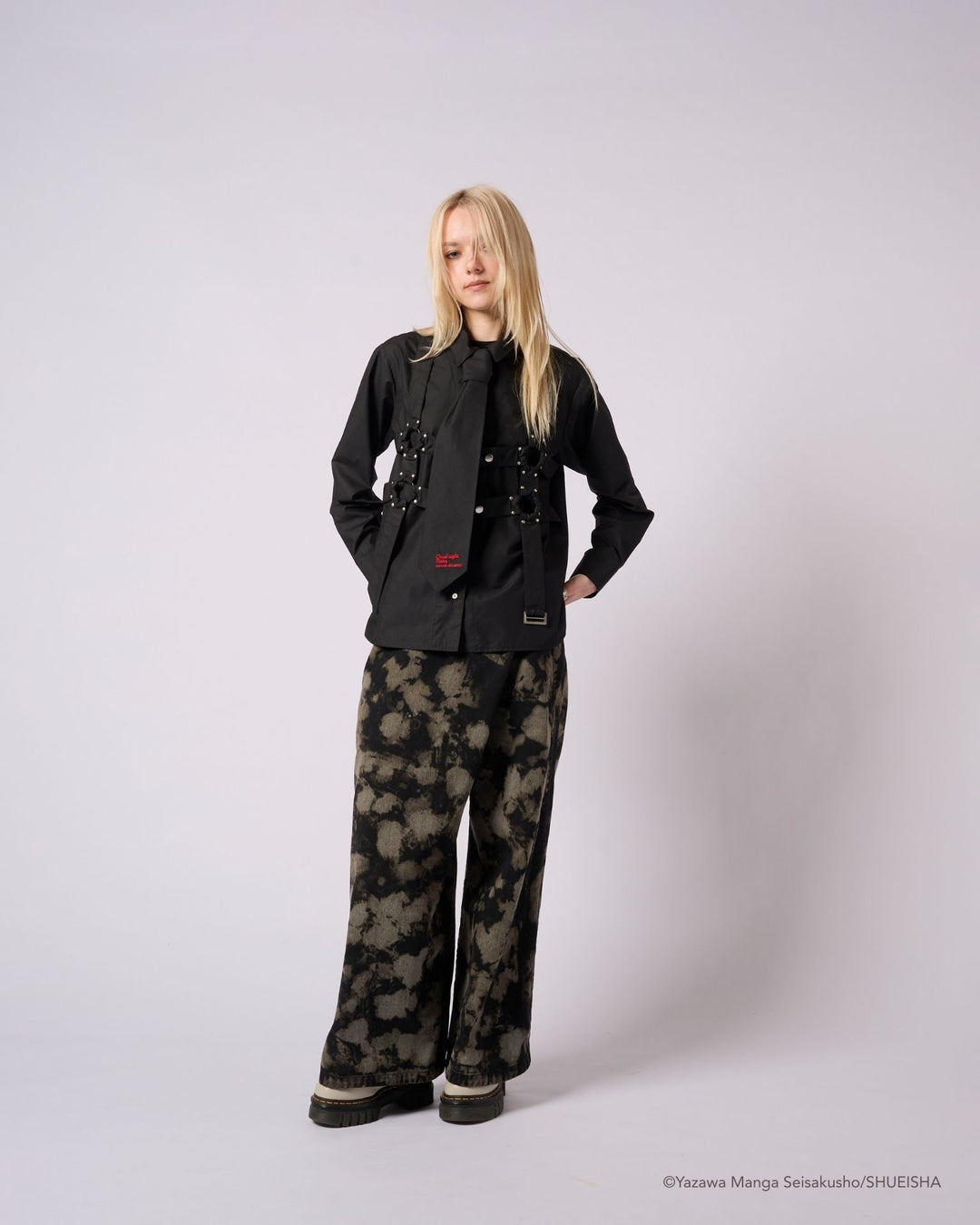 Nana x Addixy Collaboration - Tie Bondage Shirts (2 Types) [Pre-Order Apr 2026]