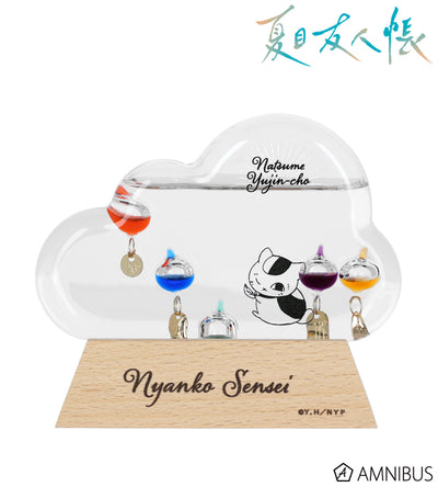 Natsume's Book of Friends - Nyanko Sensei Cloud-Shaped Glass Float Thermometer [Pre-Order Feb 2026]
