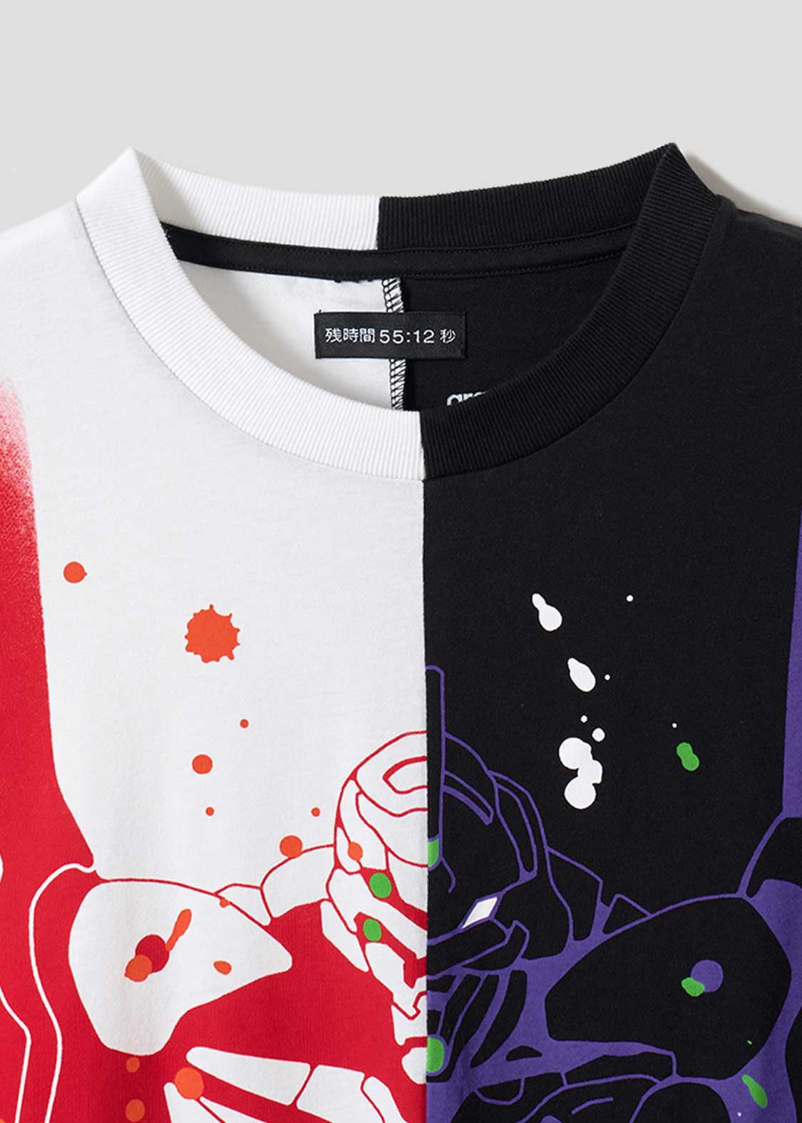 Neon Genesis Evangelion X Graniph Fashion Collection - Mind, Matching, Moment Big Silhouette T-Shirt
