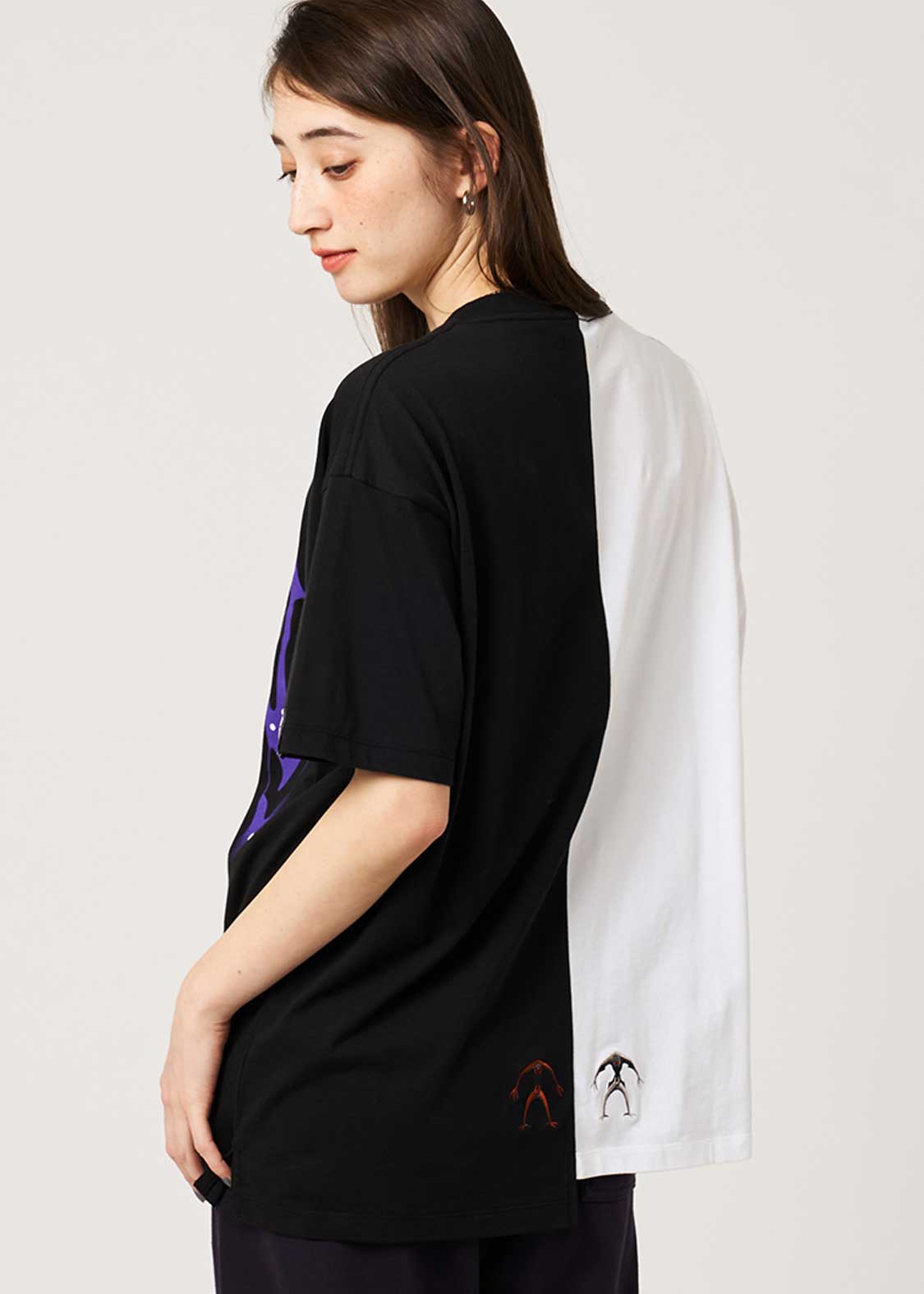 Neon Genesis Evangelion X Graniph Fashion Collection - Mind, Matching, Moment Big Silhouette T-Shirt