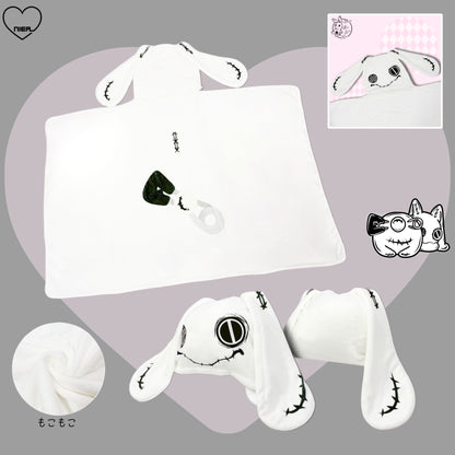 NieR Automata - Fluffy Blanket With Hood And Cushion Storage