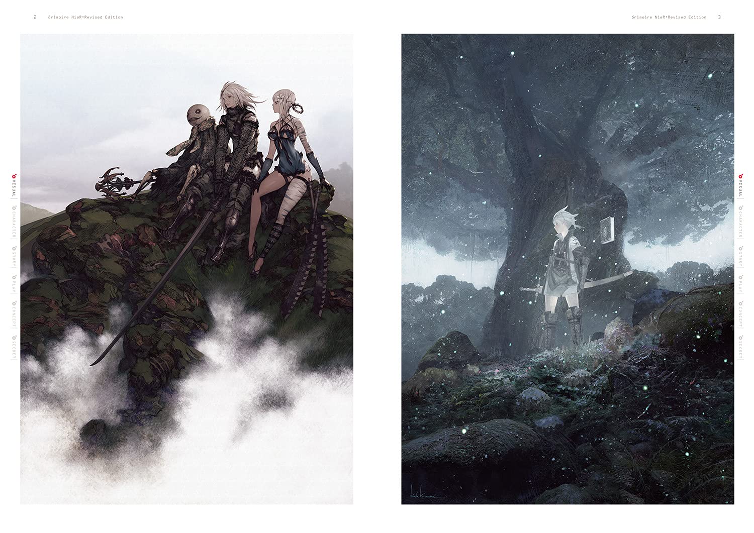 NieR Replicant ver.1.22 The Complete Guide + Setting Material Collection GRIMOIRE NieR: Revised Edition