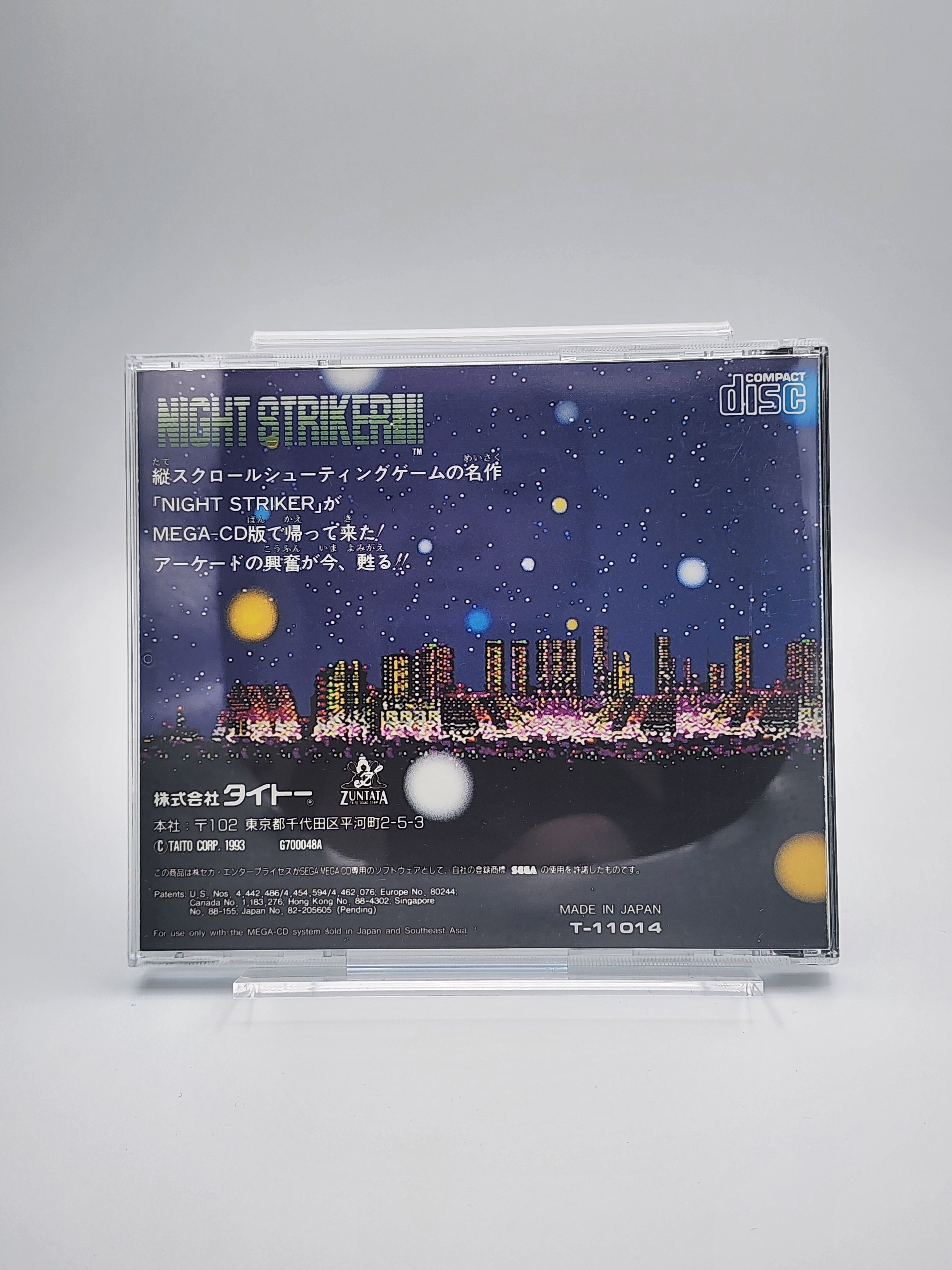 USED JAPAN] Night Striker Mega CD [NS2] – JumpIchiban