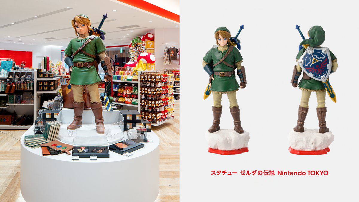 ゼルダの伝説 リンク Nintendo TOKYO スタチューZELDA LINK FIGURE THE LEGEND OF ZELDA NINTENDO OFFICIAL STORE