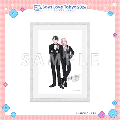 Nomi Senpai no Benmei - Boys Love Tokyo 2026 Framed Reproduction of Original Artwork [Pre-Order Late June 2026]