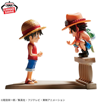 ONE PIECE - WORLD COLLECTIBLE FIGURE LOG STORIES - MONKEY D. LUFFY & PORTGAS D. ACE