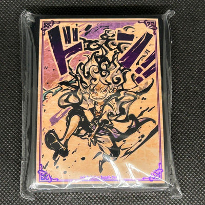 One Piece Card Game - Card Sleeves Ink Painting Supply Series Sumi-E - Monkey D. Luffy Gear 5 (10 Pcs) New Version Shiny