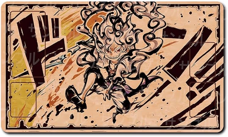 ONE PIECE CARD GAME - PLAYMAT - INK PAINTING SUPPLY SERIES SUMI-E - MONKEY D. LUFFY GEAR 5