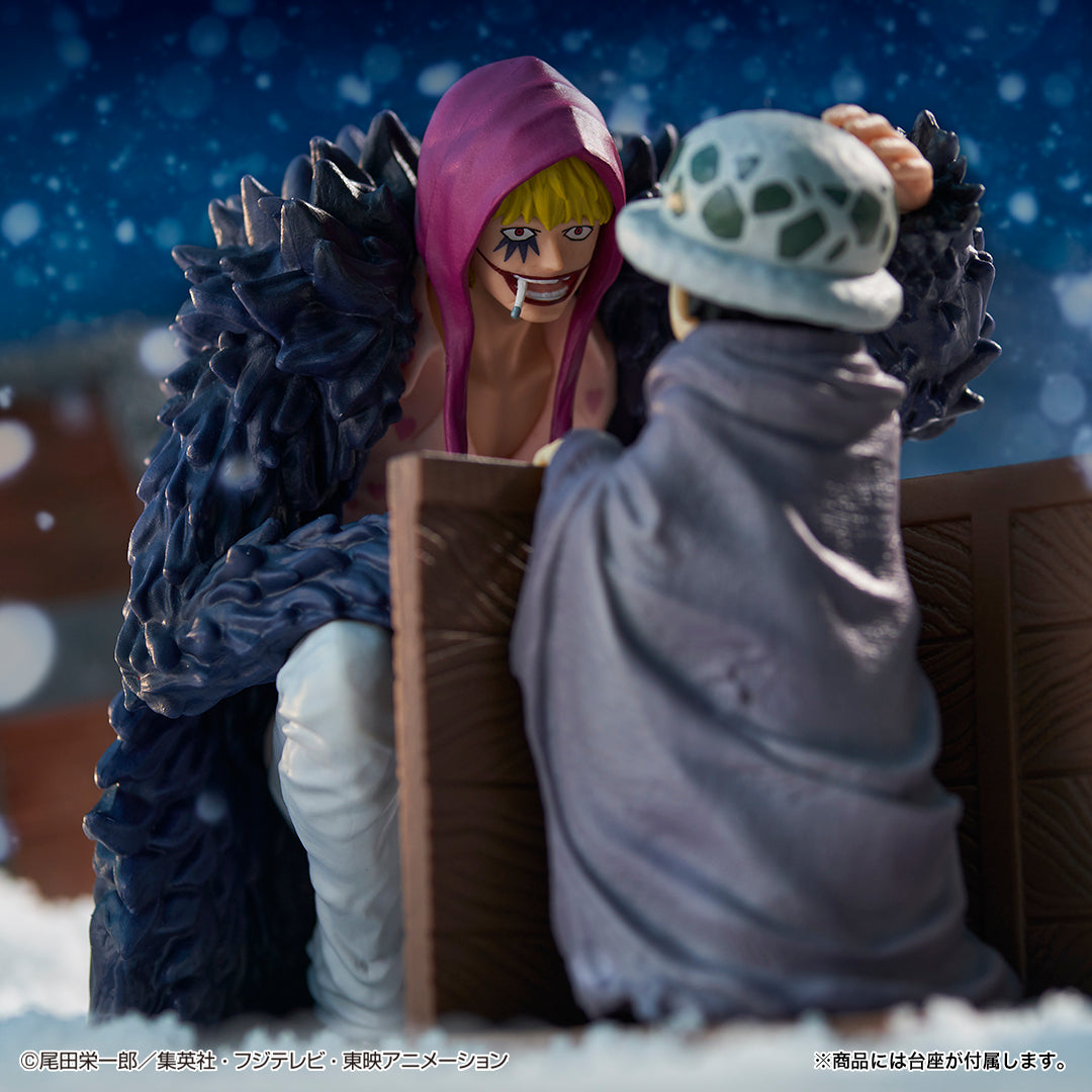 ONE PIECE FIGURE - ICHIBAN KUJI EMOTIONAL STORIES - PRIZE B - REVIBLE MOMENT - LAW AND CORAZON -