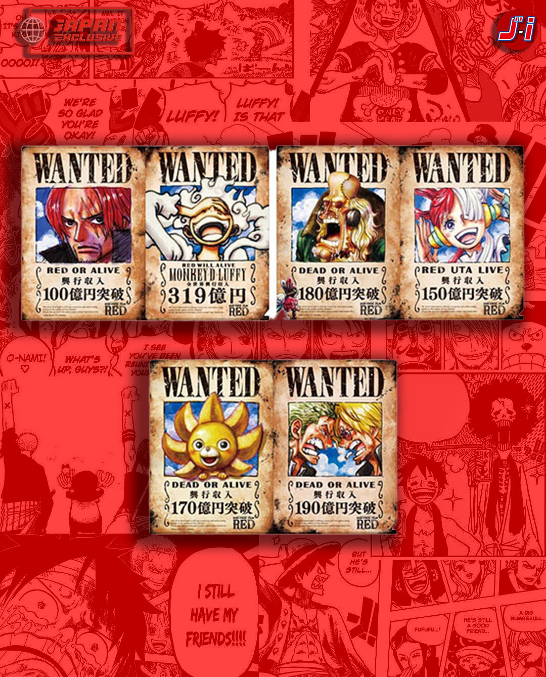 ONE PIECE FILM RED COMMEMORATIVE ENCORE SCREENING - CLEAR FILE SET [3 ...