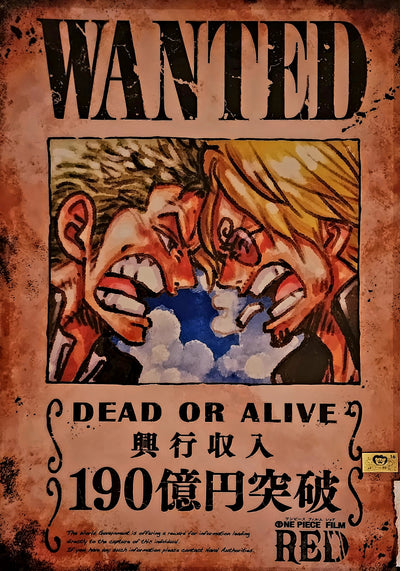 One Piece Film Red Commemorative Encore Screening - Clear File Set [3 PCS FRONT AND BACK]
