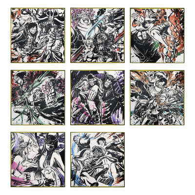 One Piece Ichiban Kuji EX - Those Who Harbor The Demon vol.2 - Akuma Wo Yadosu Monotachi - Metallic Shikishi - Ink Style (F) - Full Set 8 Pcs