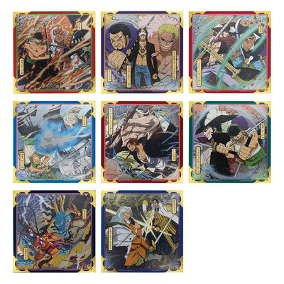 One Piece Ichiban Kuji EX Shikon No Genealogy - G Prize - Mettalic Shikishi Full Set 8 Pcs