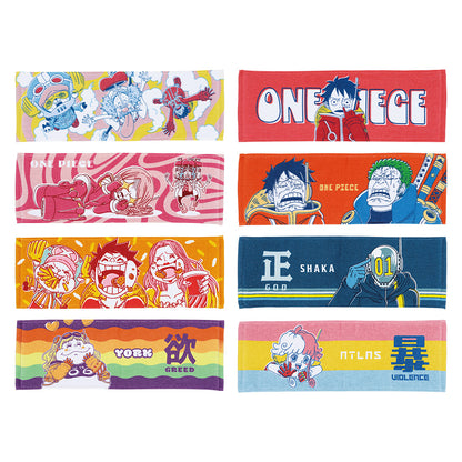 ONE PIECE ICHIBAN KUJI Future Island Egghead - I PRIZE - Long Towel Complete Set 8 Pcs