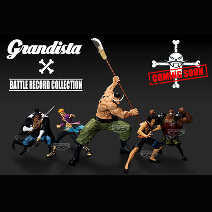 ONE PIECE BATTLE RECORD COLLECTION AND GRANDISTA - WHITEBEARD PIRATES SET OF 5 FIGURES