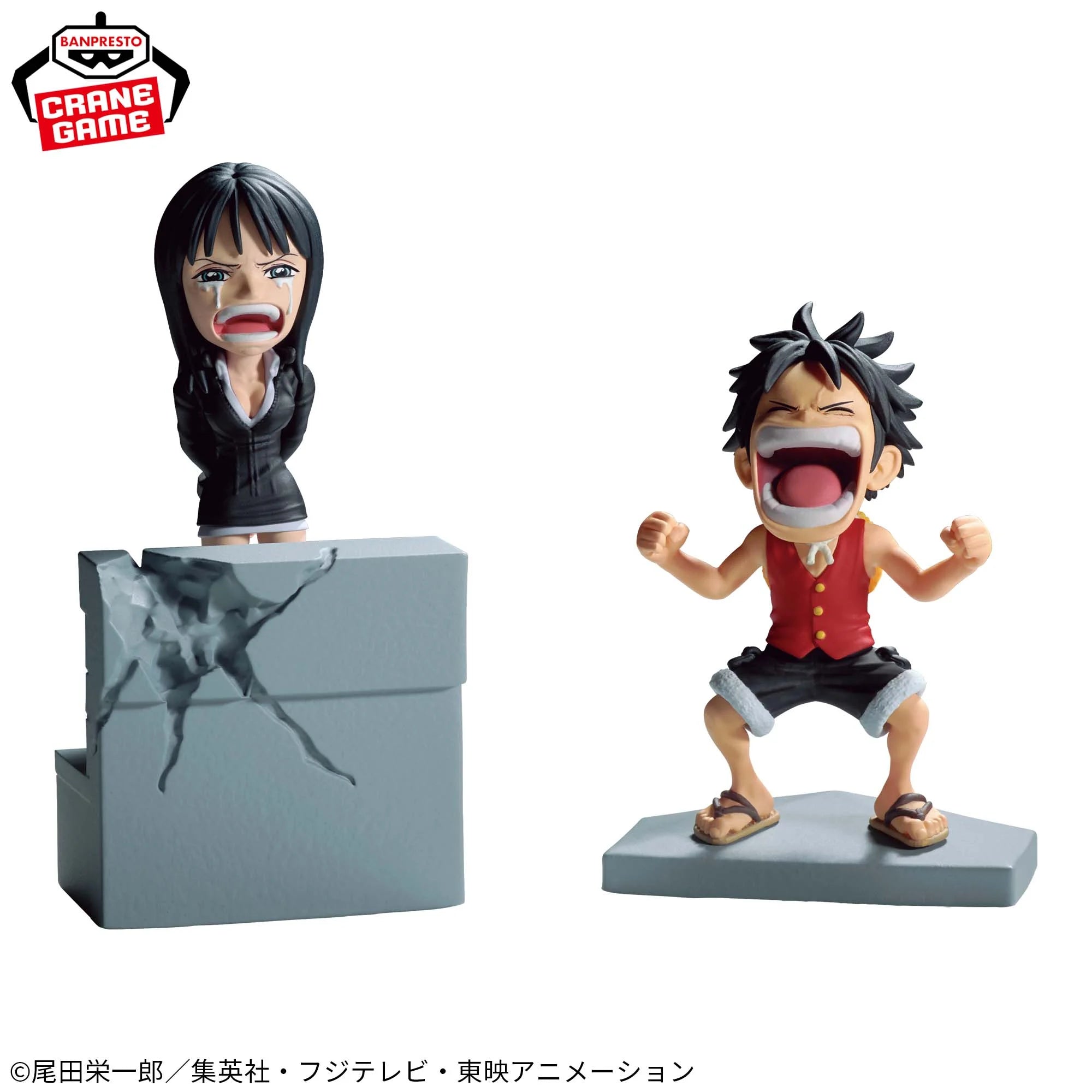 ONE PIECE WORLD COLLECTIBLE FIGURES - LOG STORIES MONKEY D. LUFFY AND NICO ROBIN