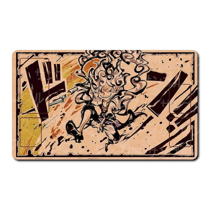 ONE PIECE CARD GAME - PLAYMAT - INK PAINTING SUPPLY SERIES SUMI-E - MONKEY D. LUFFY GEAR 5