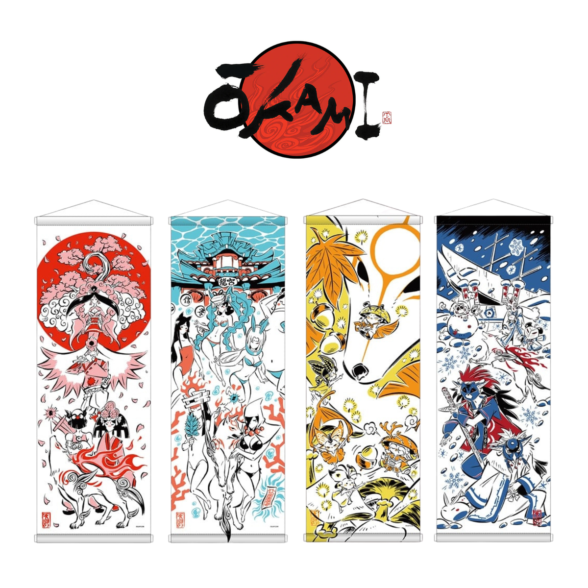 Okami 20th Anniversary - Four Seasons Tapestries (4 Types) [Pre-Order Mar 2027]
