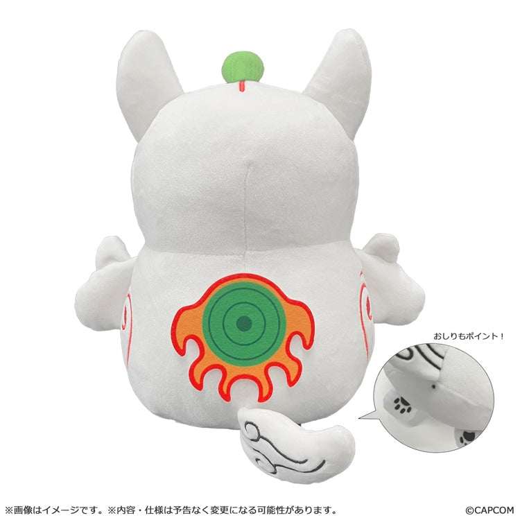 Okami 20th Anniversary Mochi Kawa Plush - Amaterasu [Pre-Order Sep