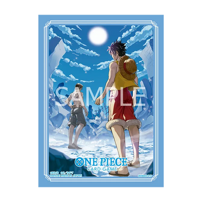 One Piece Card Game Official Card Sleeves 15 - Luffy & Ace [Pre-Order May 30, 2026]