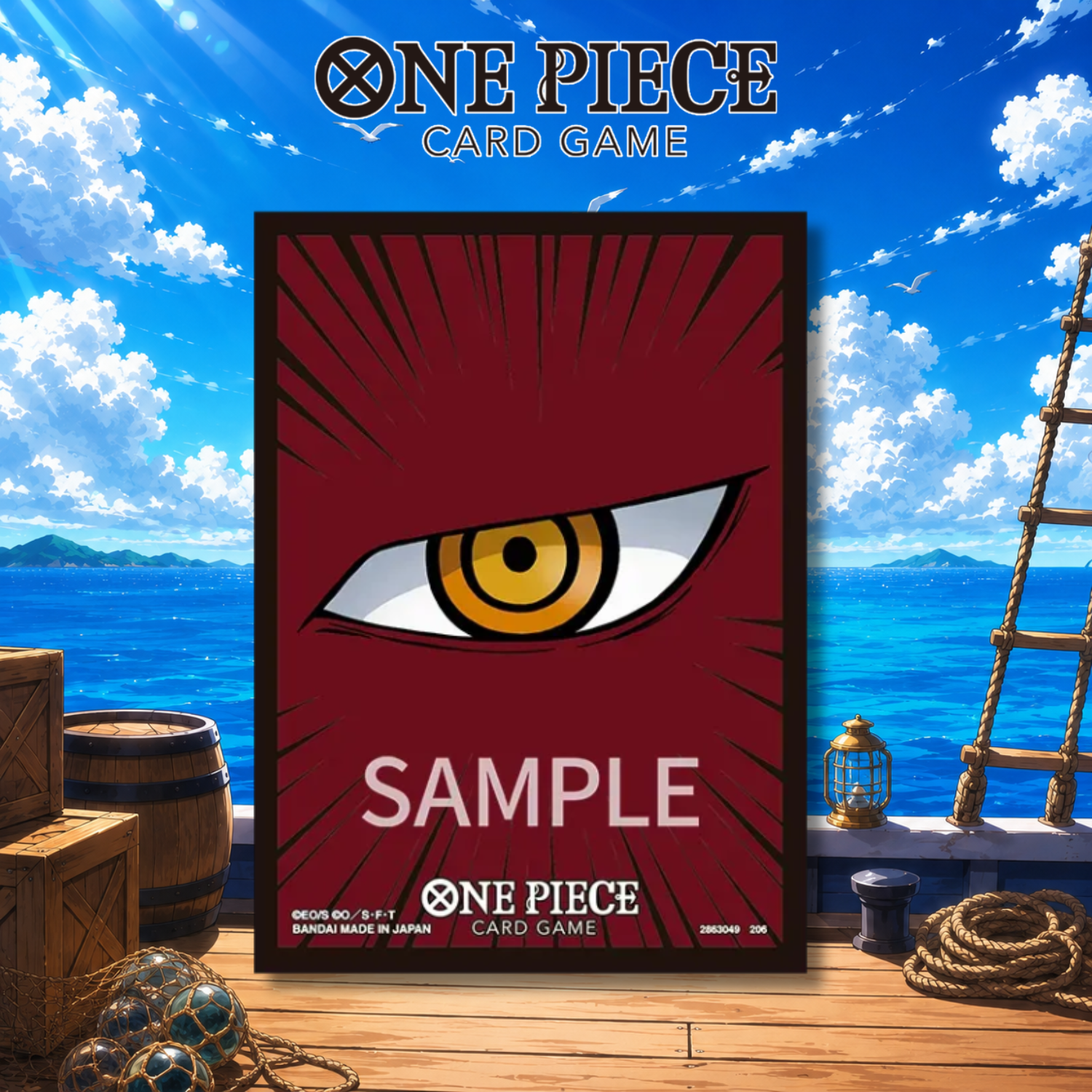 One Piece Card Game Official Card Sleeves Limited Edition Vol. 6 - Dracule Mihawk [Pack of 70 Sleeves]
